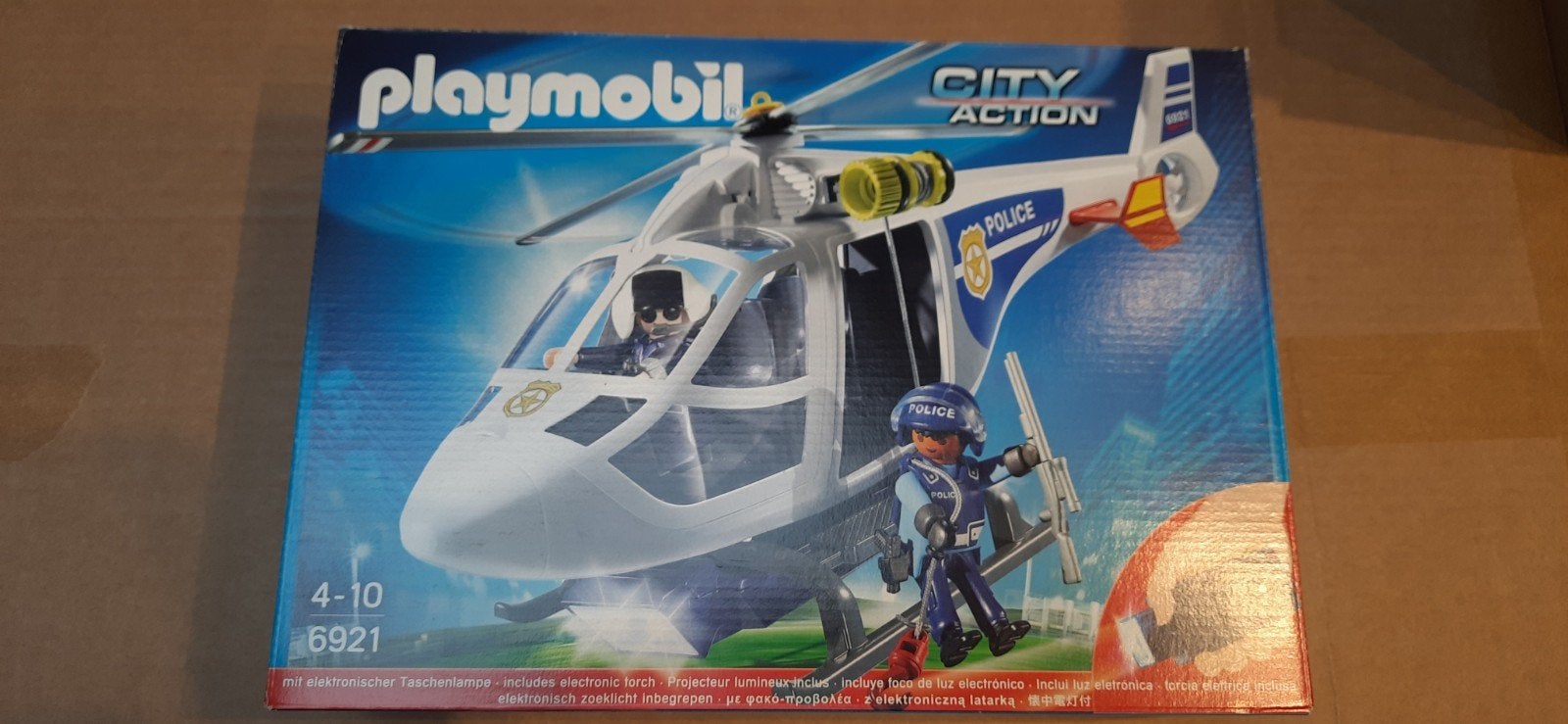 Playmobil City Action 6921 - politiehelikopter, Gebruikt, Complete set, Voertuig, Ophalen of Verzenden