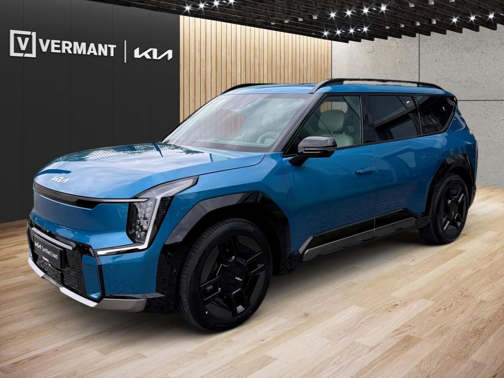 Kia EV9 99,8 kWh AWD GT Line 7pl - Snel leverbaar!, Auto's, Kia, Automaat, Zwart, Blauw, Elektrisch