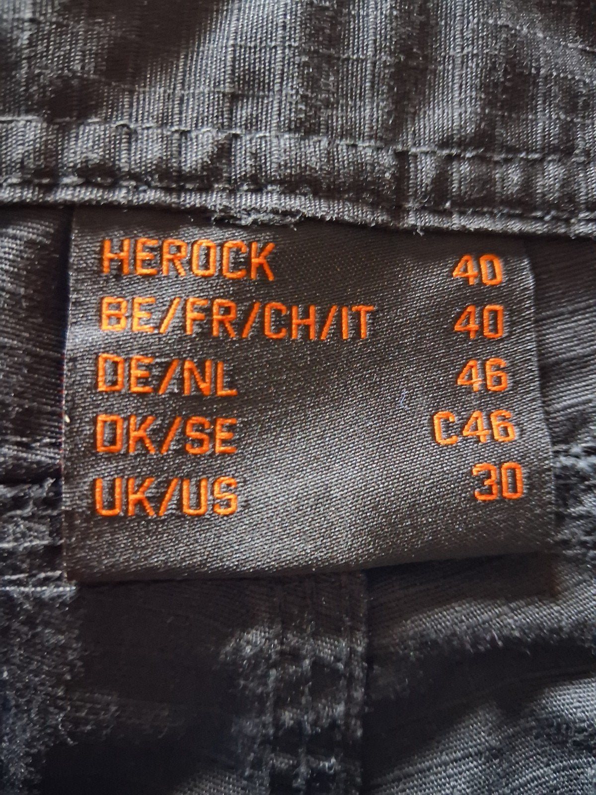 korte werkbroek, Ophalen, Maat 52/54 (L), Zwart, Herock