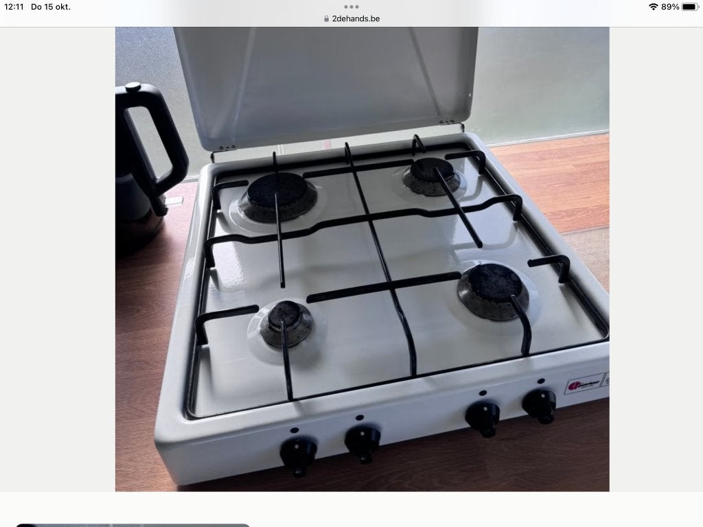 Gas fornuis, Elektronische apparatuur, Ophalen, Gas