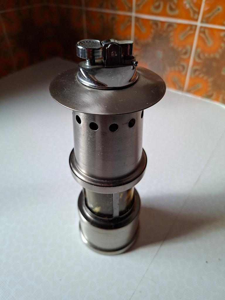 vintage mijnwerksers olielamp, Ophalen