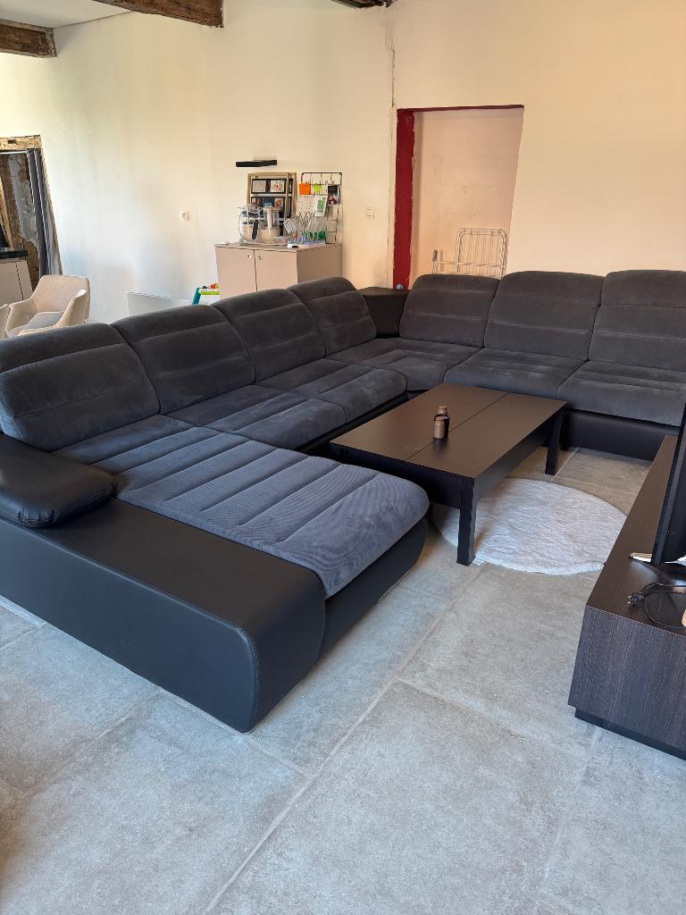 Canapé en « U », Maison & Meubles, Canapés | Coins salons complets, Enlèvement, Comme neuf, Tissus