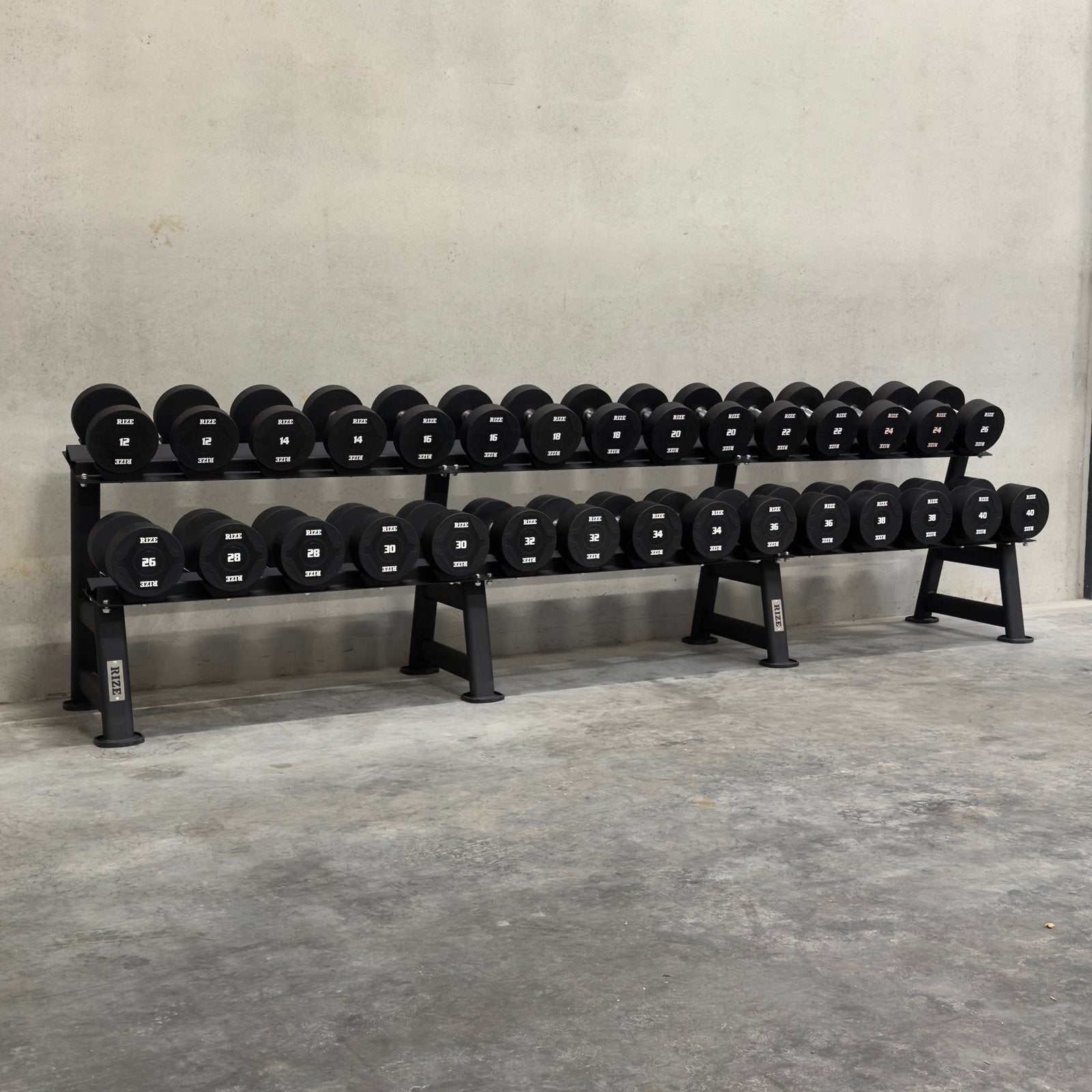 RIZE Pro Urethaan Dumbbell set 2 tot 40kg, Sport en Fitness, Ophalen, Dumbbell