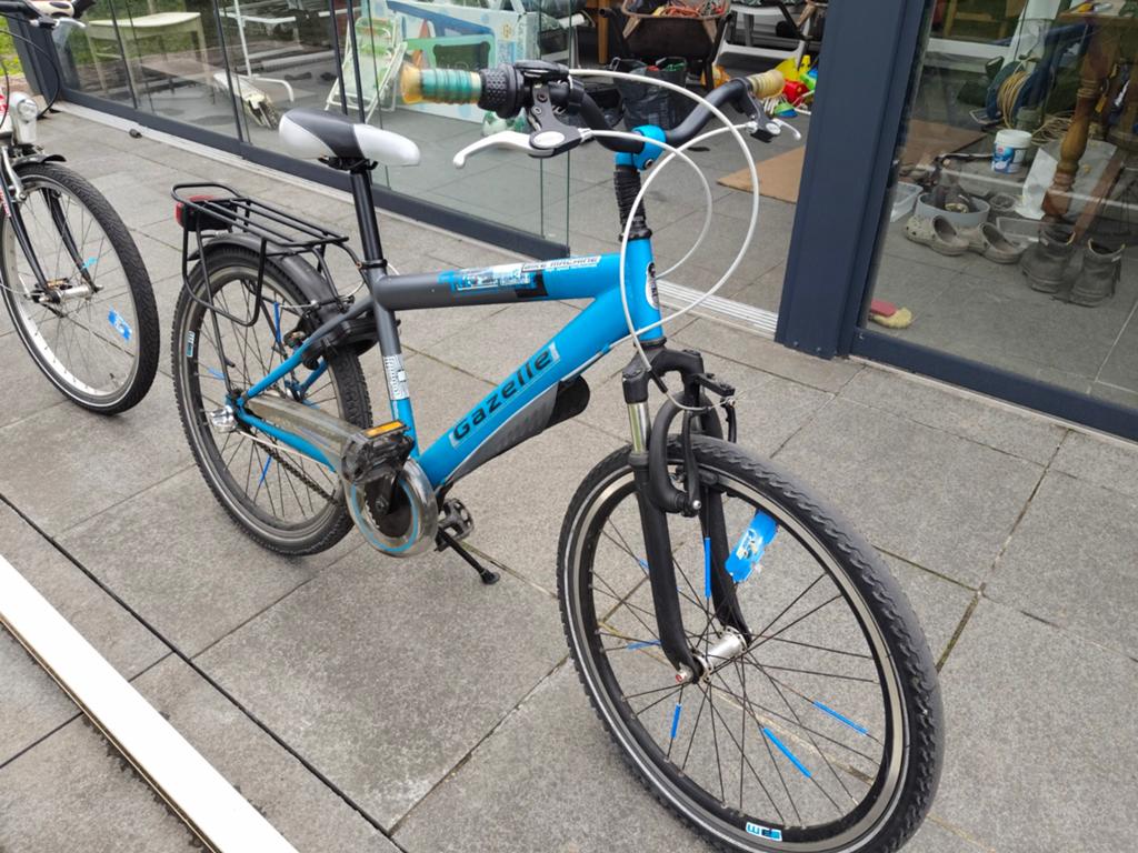 Kinderfiets Gazelle, Ophalen