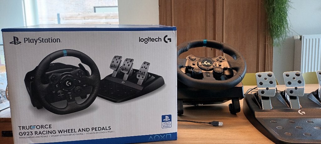 Volant de course et pédales Logitech G923 pour PlayStation, Enlèvement, Comme neuf, Volant ou Pédales, PlayStation 4