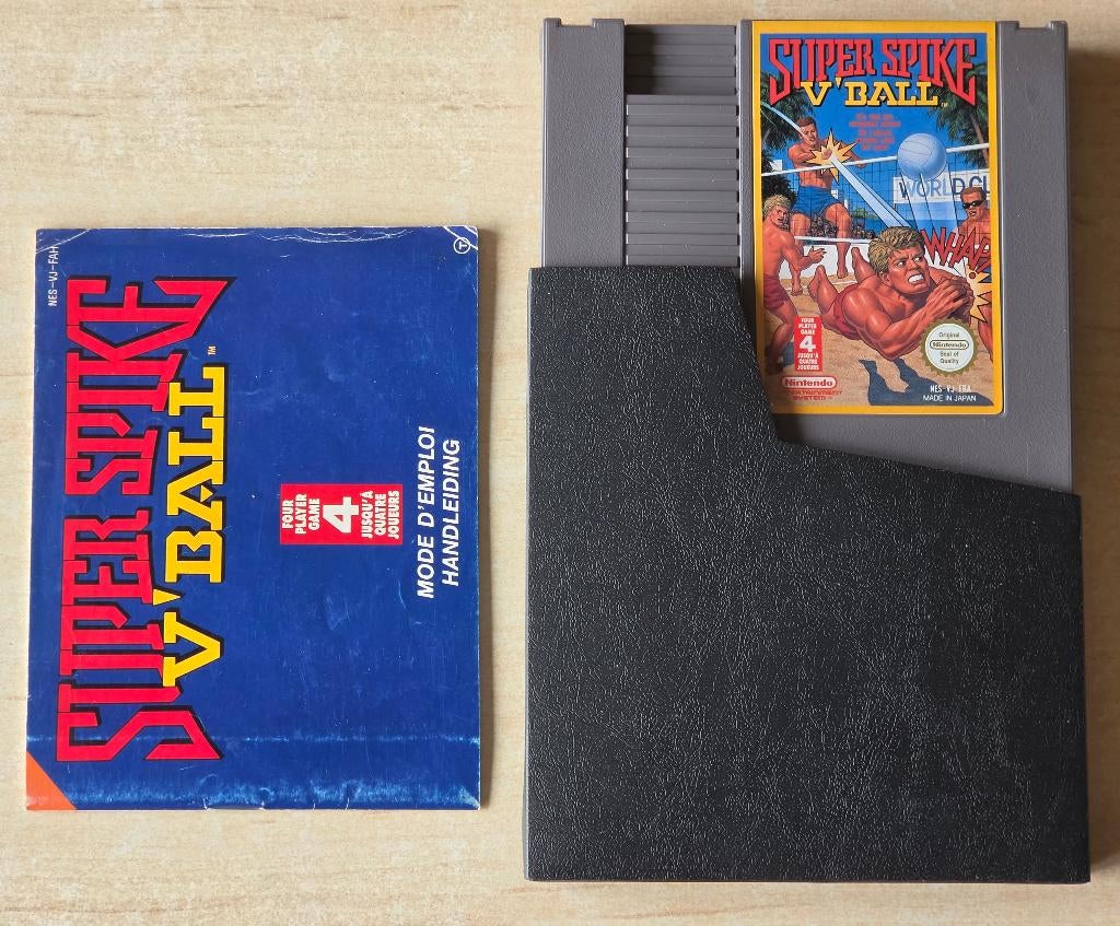 Nintendo NES SUPER SPIKE V'BALL + Handleiding Mode D'emploi, Consoles de jeu & Jeux vidéo, Jeux | Nintendo NES, Enlèvement ou Envoi
