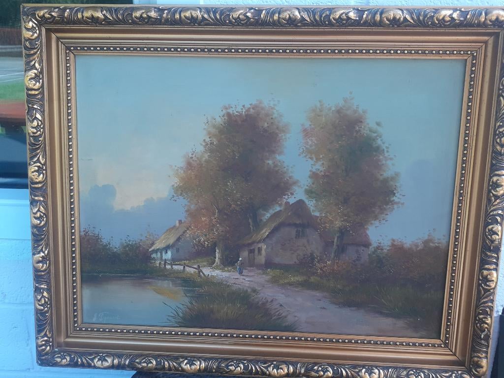 schilderijen Gustave Pijnaert, Ophalen of Verzenden