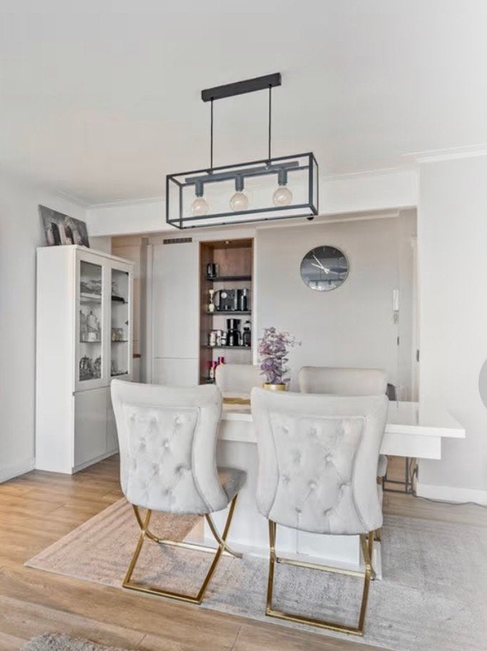Luxe Eettafel met 4 Stoelen, Ophalen of Verzenden