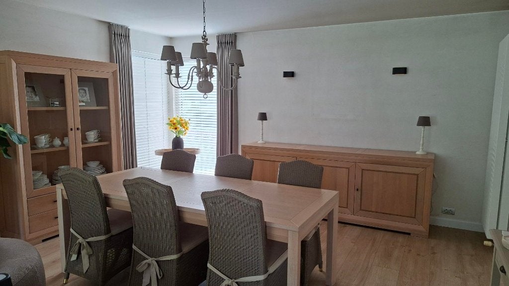 Eiken eetkamer compleet met 6 Vincent Sheppard stoelen, Maison & Meubles, Salles à manger complètes, Comme neuf, 6 à 8 chaises