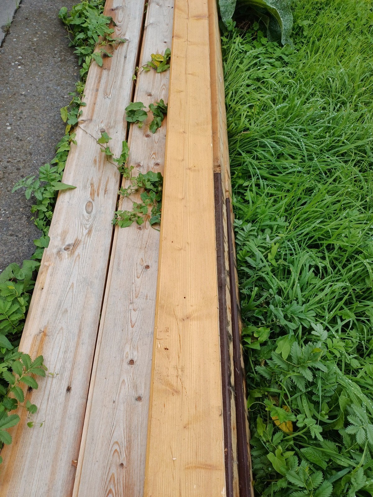 3 dikke houten balken van 70mm op 120mm, 3.5 meter, Tuin en Terras, Ophalen, Zo goed als nieuw, 250 cm of meer, Balken