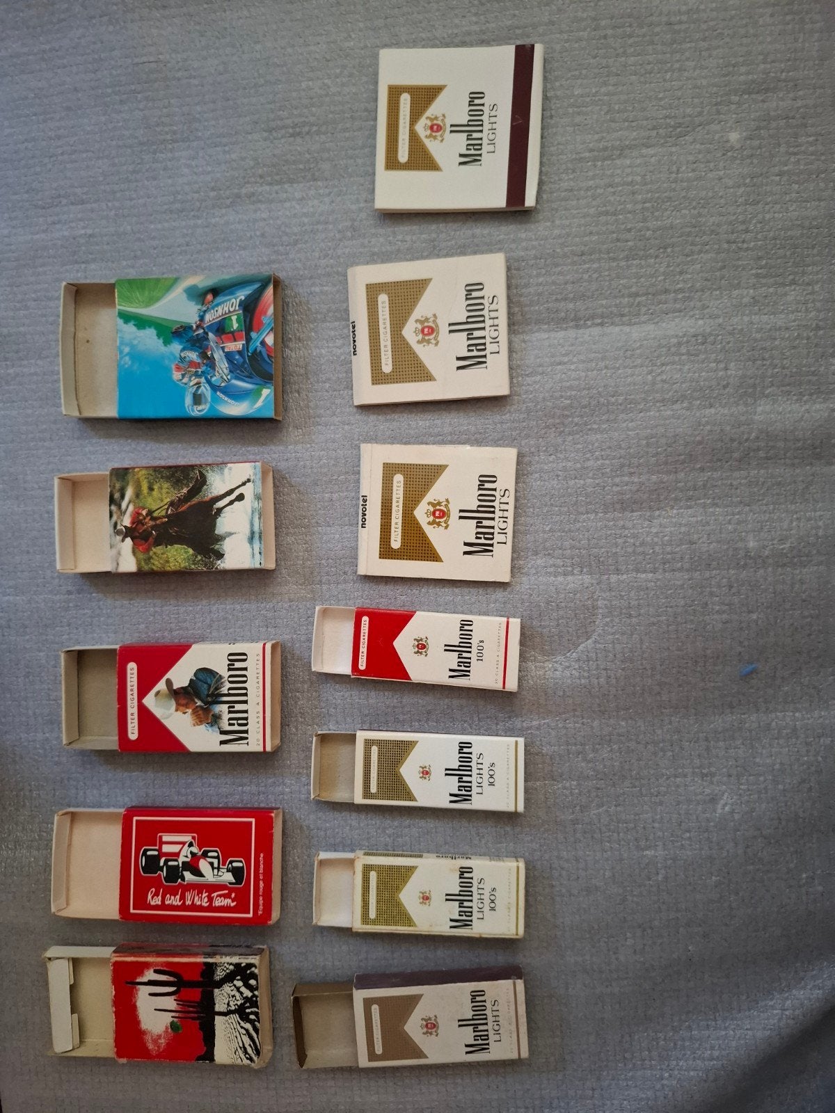 Vintage Luciferdoosje Marlboro Johnson Lege lege lucifers, Ophalen of Verzenden, Gebruikt, Luciferdoosjes of -merken