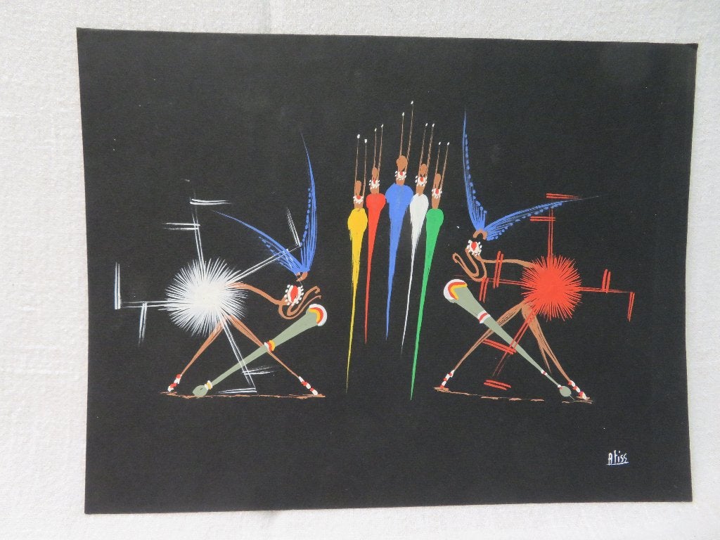 Art populaire tribal congolais (1950/1960) - Atiss (réf. 95), Antiquités & Art, Enlèvement