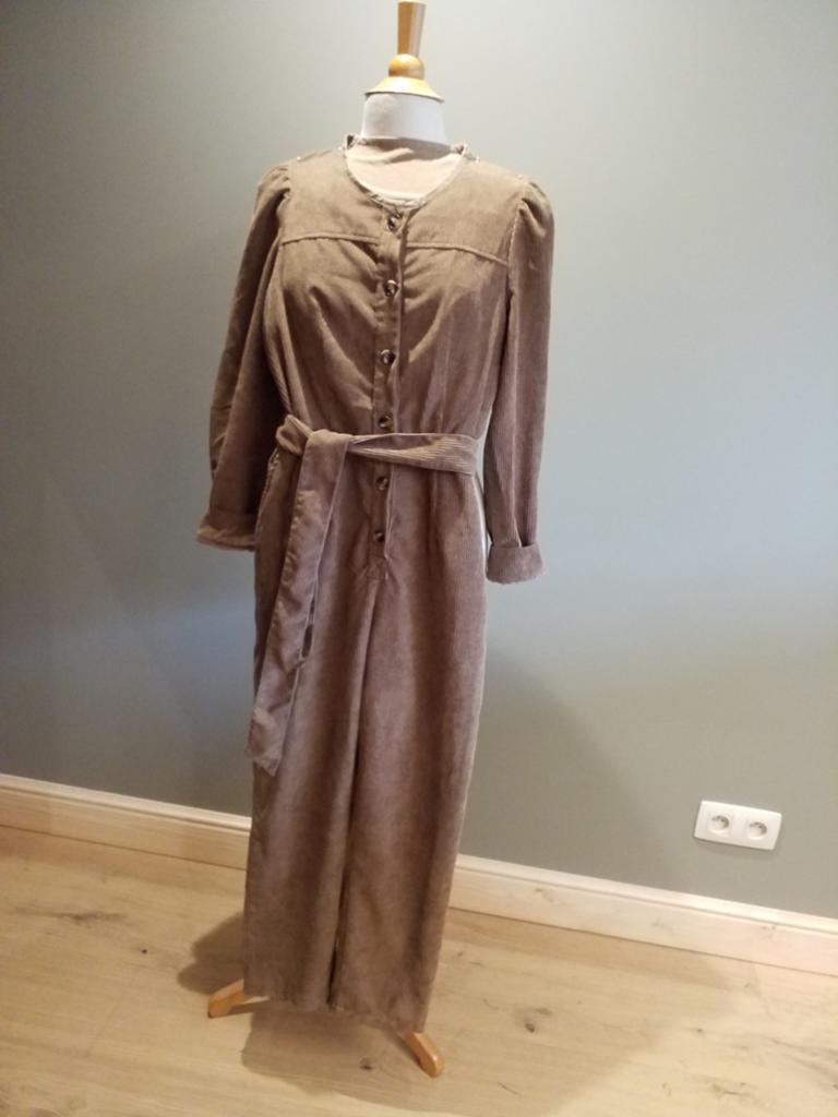 Jumpsuit in ribfluweel, Ophalen, Maat 36 (S)