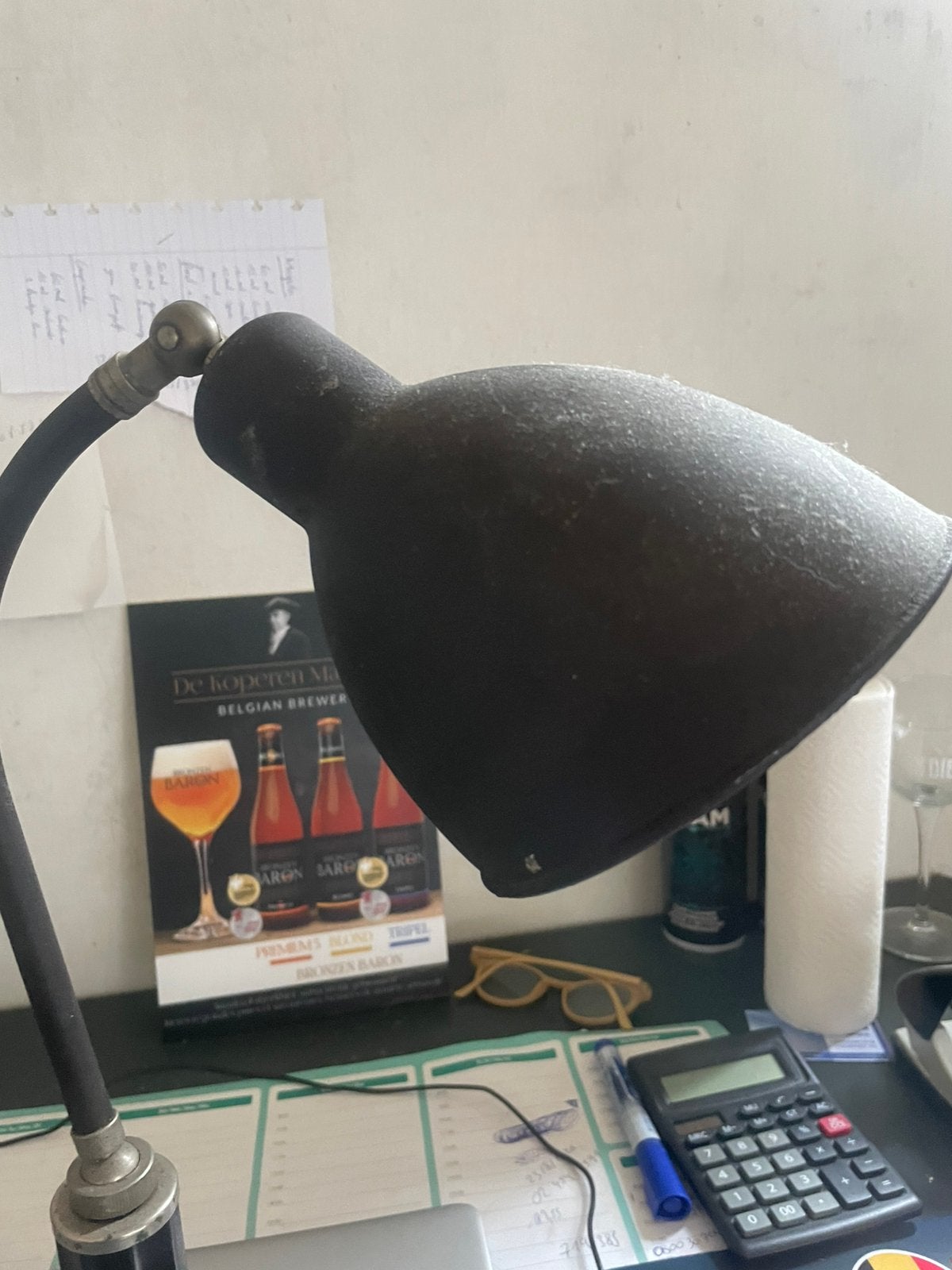 Vintage bureau lamp, Ophalen of Verzenden, Zo goed als nieuw, Bureaulamp, Vintage