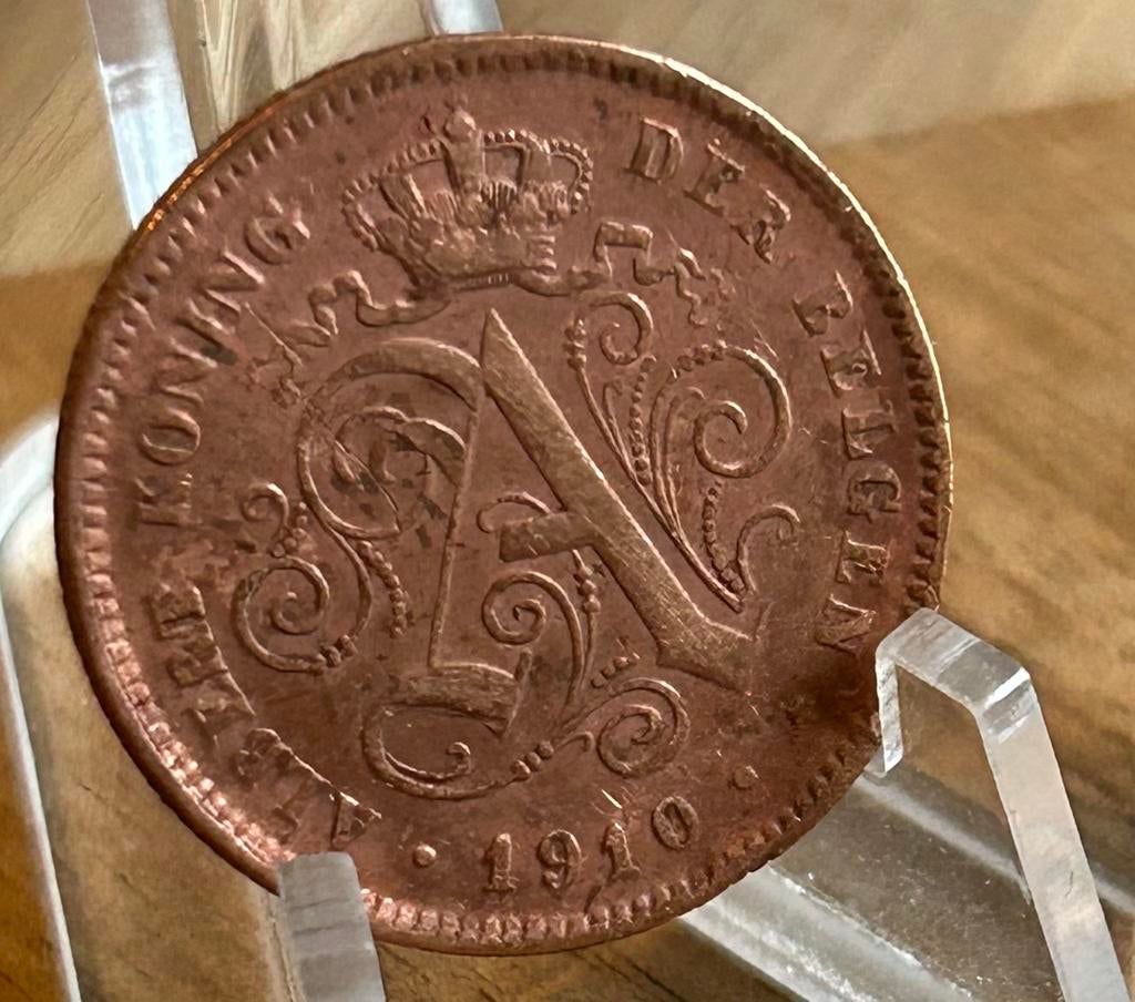 2 cents 1910 Flamand incomplet M Albert 2, Enlèvement ou Envoi