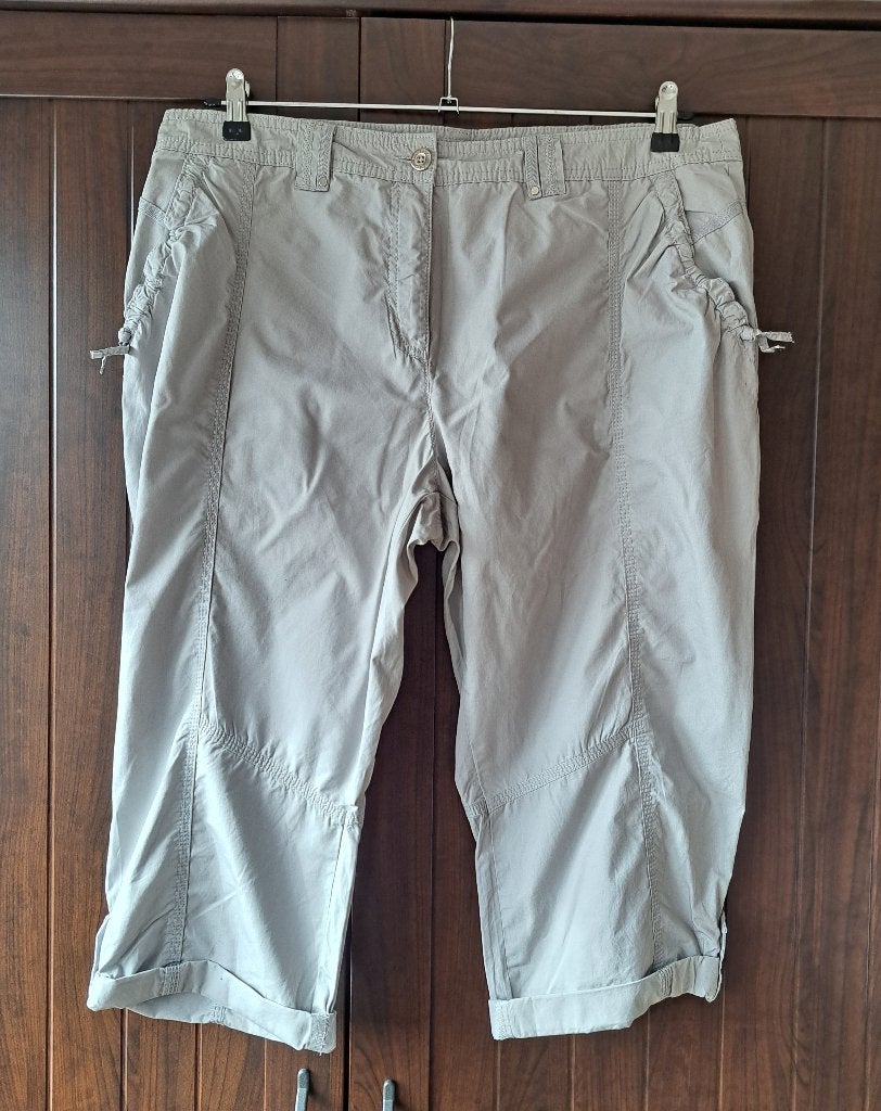 Grijze capri broek in maat 46, Kleding | Heren, Broeken en Pantalons, Verzenden, C&A, Grijs, Gedragen
