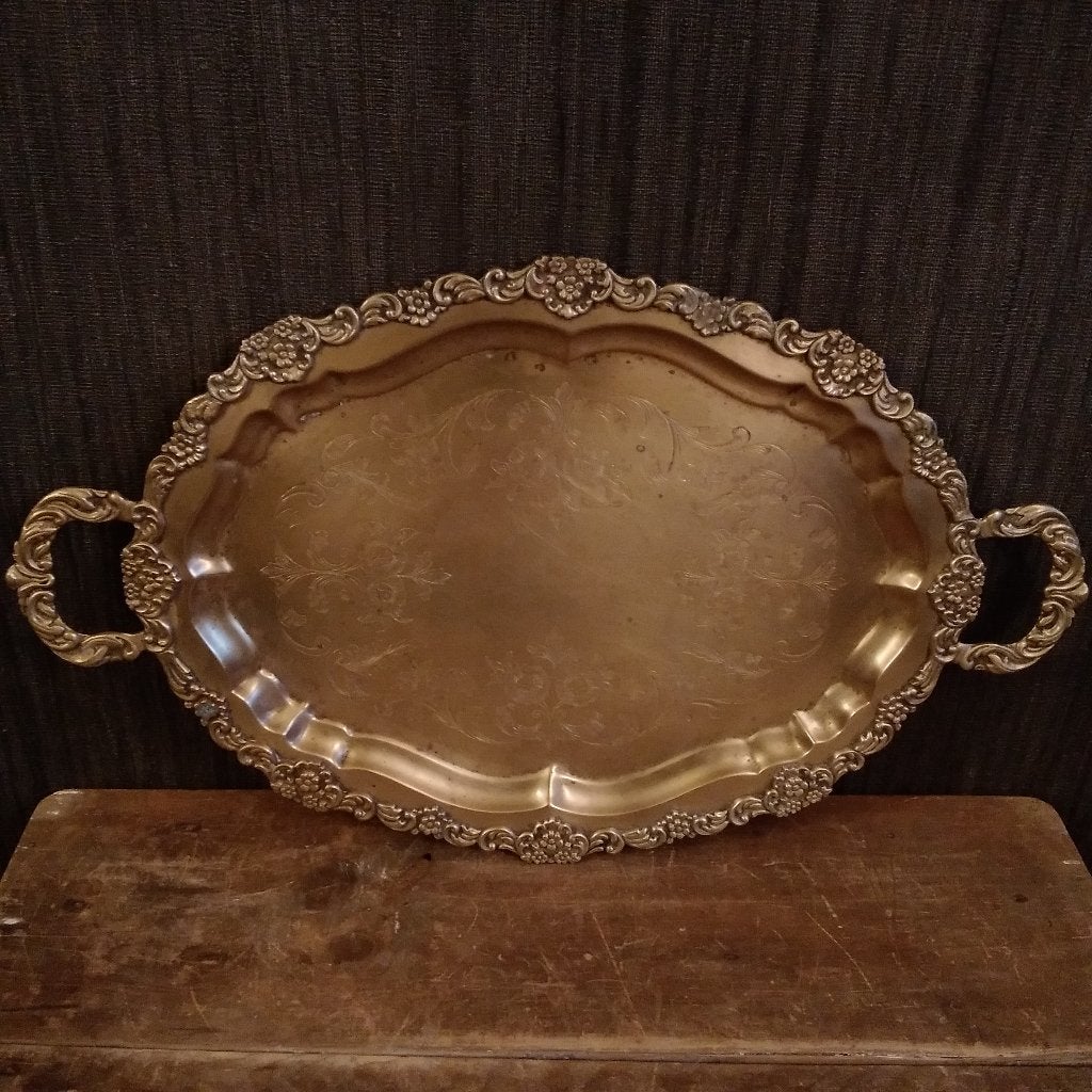 Prachtige Antieke grote koperen schaal, Ophalen of Verzenden, Koper