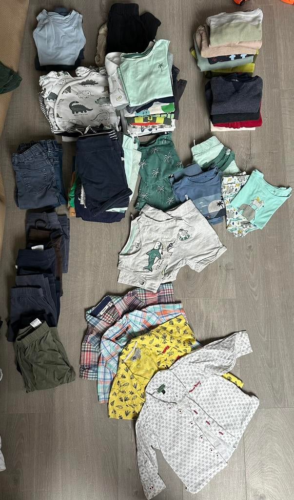 Pakket kleren jongens maat 80, Ophalen, Zo goed als nieuw, Maat 80