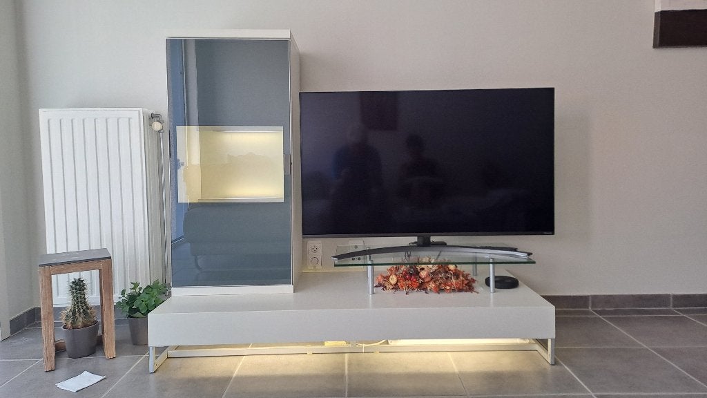 TV MEUBEL, Huis en Inrichting, Kasten |Televisiemeubels, Ophalen, Kunststof, Gebruikt, 100 tot 150 cm