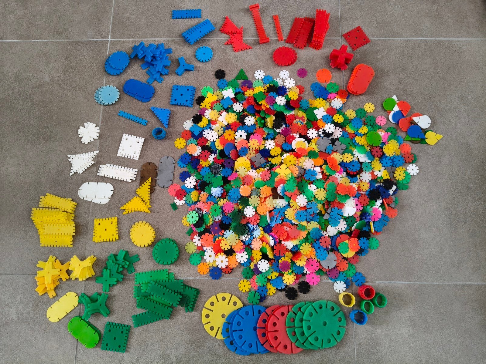 Pakket bouwschijfjes, Ophalen of Verzenden