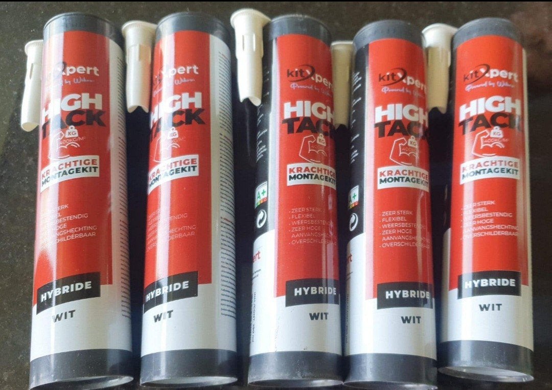 5x KitXpert High Tack Wit - Krachtige Montagekit, Bricolage & Construction, Sanitaire, Enlèvement, Comme neuf, Autres types