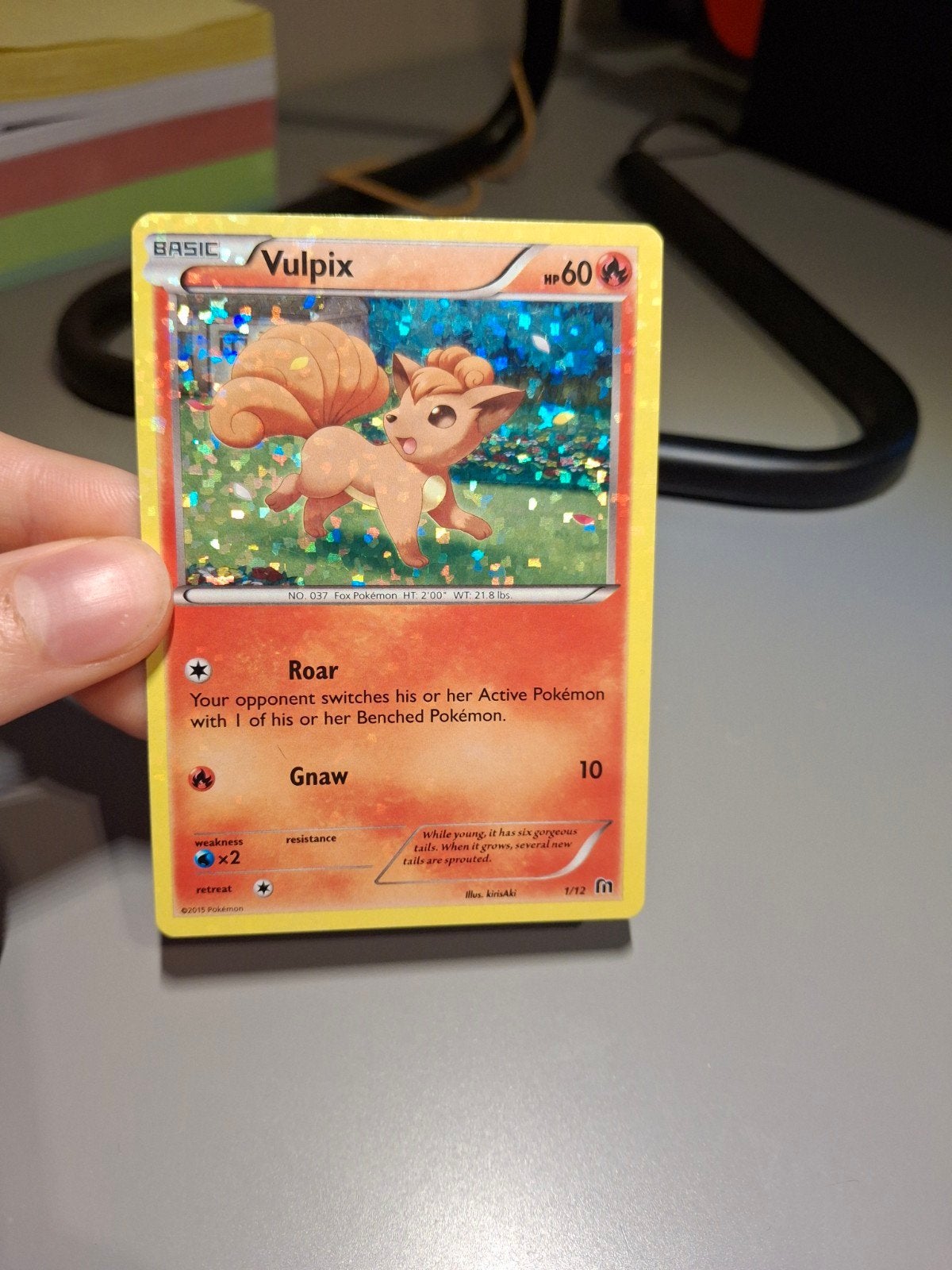 Pokémon Vulpix 1/12 Holo McDonald's Promo 2016 + Machop, Enlèvement ou Envoi