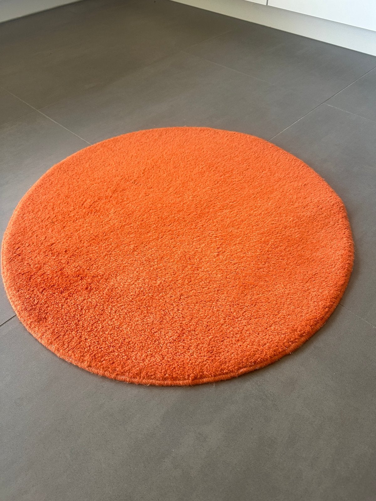 Vloerkleed ikea 70cm diameter oranje, Ophalen, Gebruikt, Oranje, Rond