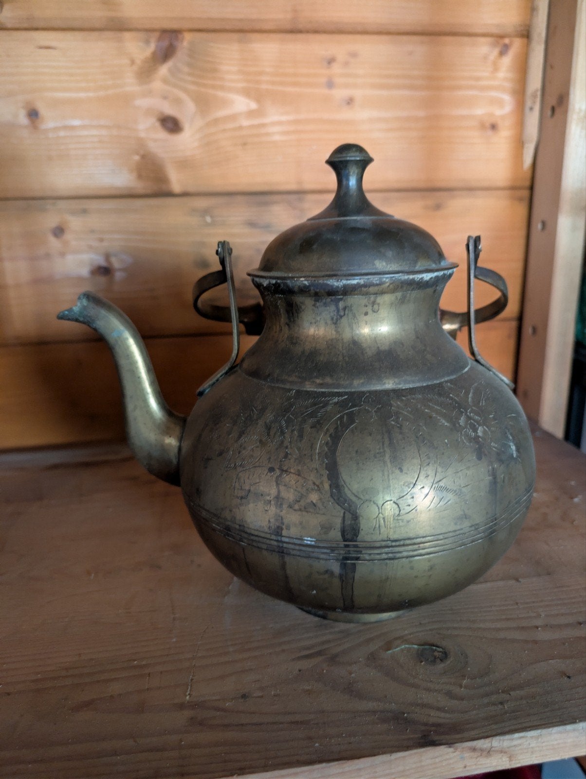 Vintage theepot, Ophalen
