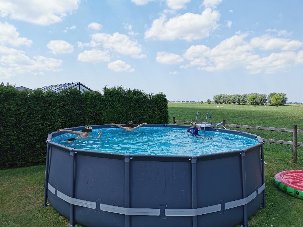 Zwembad Intex Ultra XTR 488 x 122 met warmtepomp, Gebruikt, Rond, 300 cm of meer, Ophalen