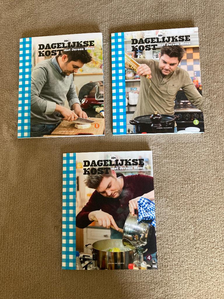3 kookboekjes Dagelijkse kost, aanvulling op de kookboeken, Boeken, Ophalen of Verzenden, Zo goed als nieuw, Jeroen Meus