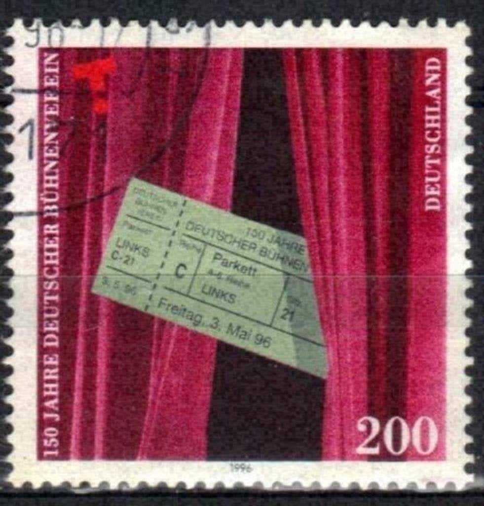 Allemagne 1996 - Yvert 1689 - Théâtres en Allemagne (ST), Envoi, Affranchi
