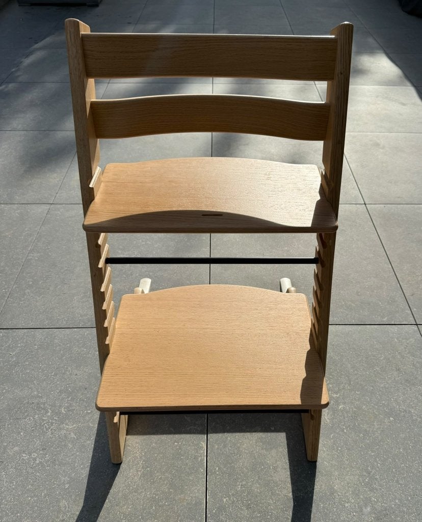 Chaise Tripp Trapp - Chêne, Enlèvement, Comme neuf, Chaise évolutive