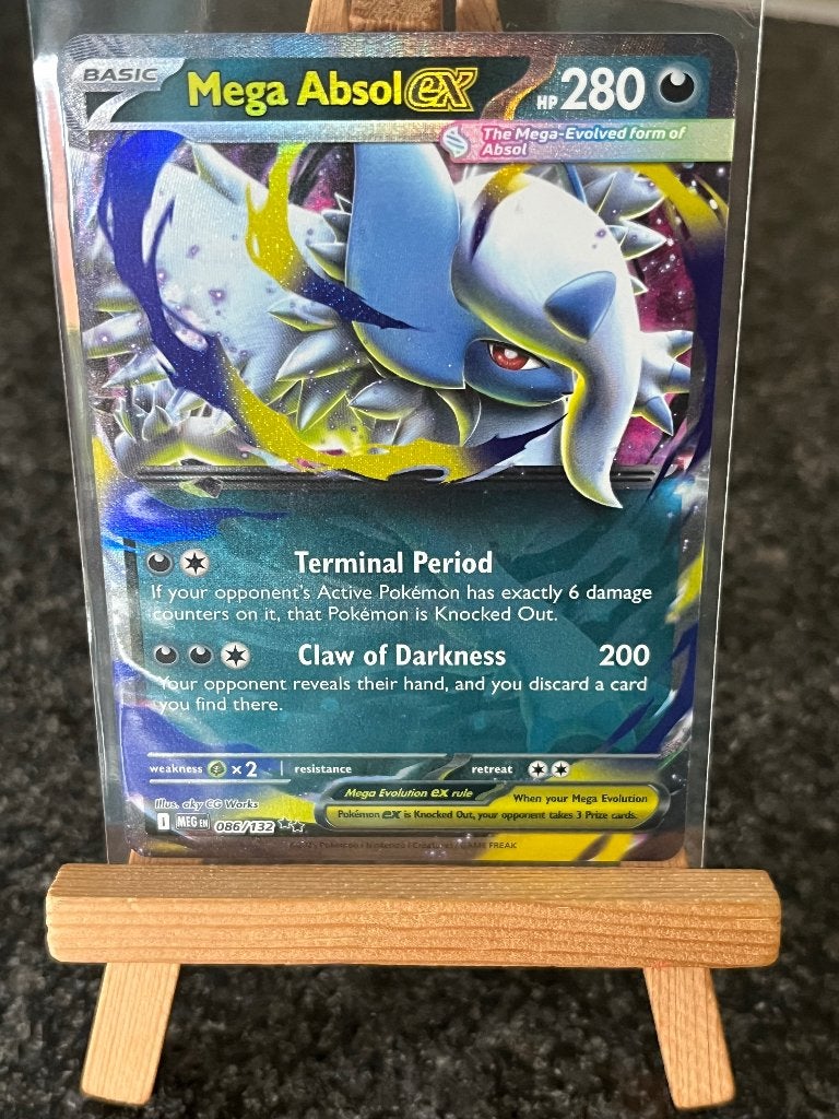 Mega Absol ex, Hobby en Vrije tijd, Verzamelkaartspellen | Pokémon, Ophalen of Verzenden, Zo goed als nieuw, Losse kaart