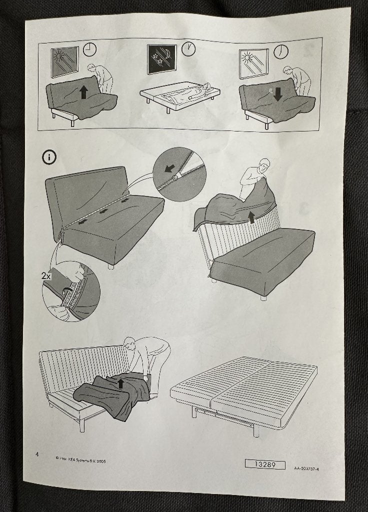 sofa bed, Comme neuf, Enlèvement, Tissus, Trois personnes