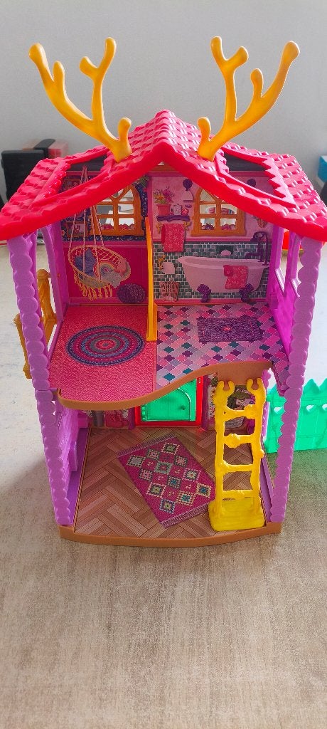 Enchantimals Knus Hertenhuisje (Mattel) – Quasi Nieuwstaat!, Kinderen en Baby's, Ophalen, Zo goed als nieuw, Poppenhuis