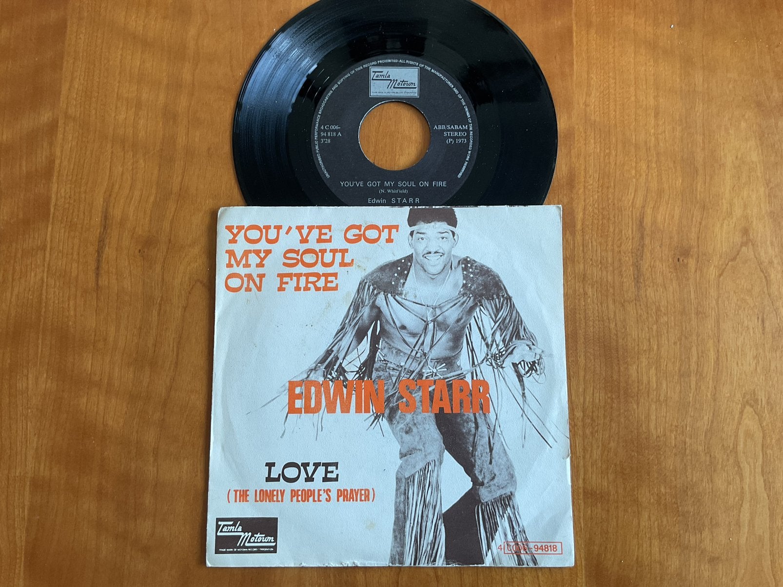 Edwin Starr - You’ve Got My Soul On Fire., CD & DVD, Vinyles Singles, Enlèvement ou Envoi, Utilisé