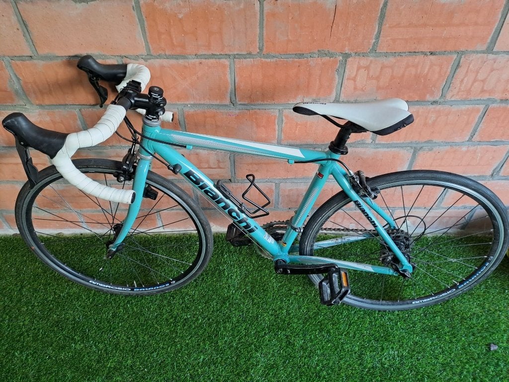 Racefiets Bianchi 24 inch, Minder dan 10 versnellingen, Gebruikt, Velgrem, Ophalen