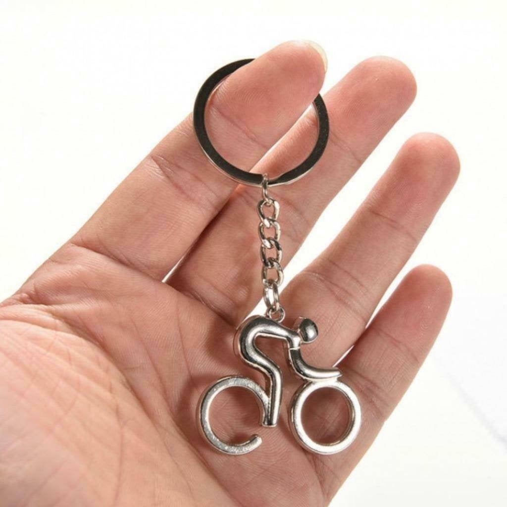 Metalen sleutelhanger fietser / wielrenner, Ophalen of Verzenden, Nieuw