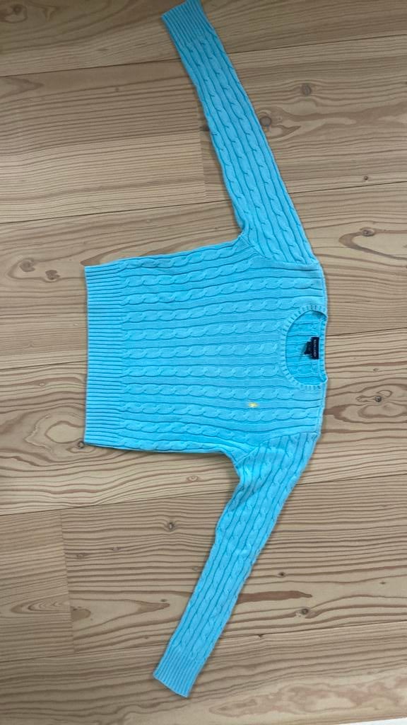 Ralph lauren katoenen trui 12 jaar Lichtblauw, Ophalen of Verzenden, Zo goed als nieuw