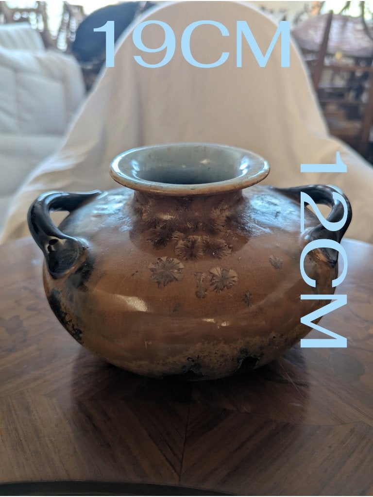 Vase Art Nouveau cristallisation Chocolat Royat Rouzaud, Enlèvement ou Envoi