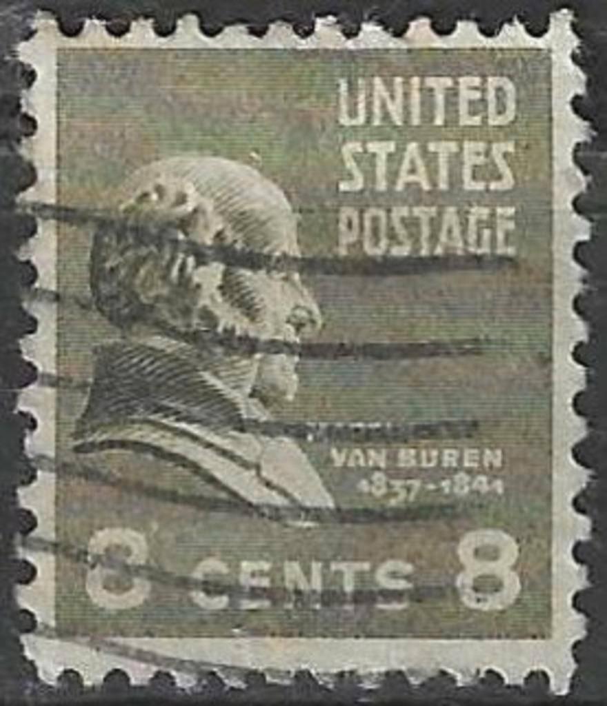 USA 1938 - Yvert 378 - Martin Van Buren (ST), Verzenden, Gestempeld