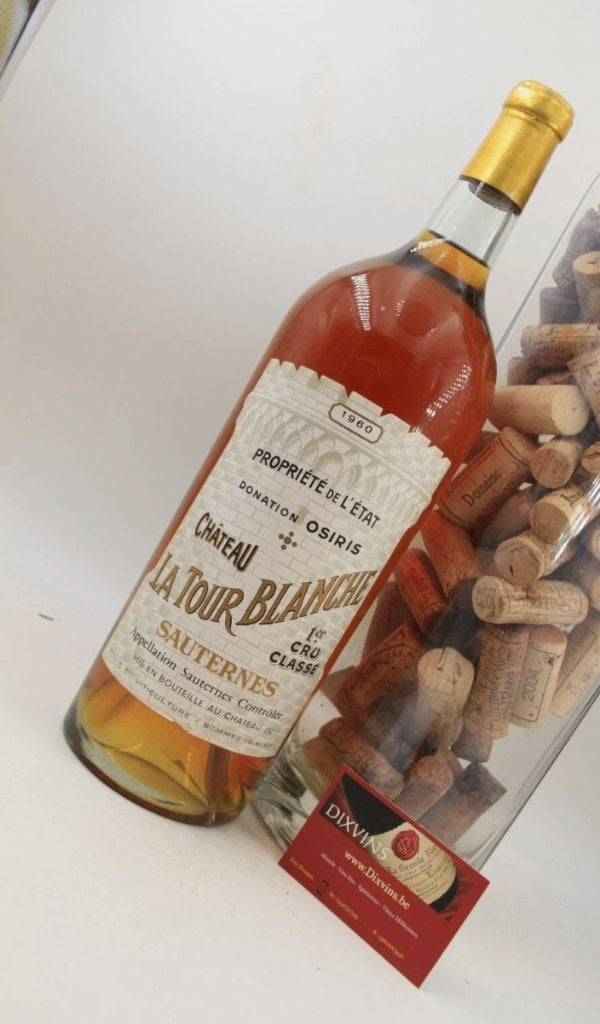 Chateau La Tour Blanche * 1960 * Magnum. 1ER GCCL SAUTERNES, Collections, Vins, Neuf, Enlèvement ou Envoi, Pleine, Vin blanc