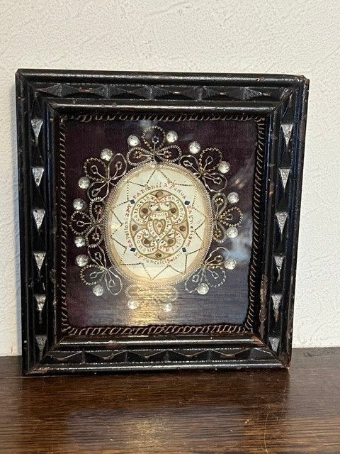 Reliquaire-cadre en bois du XIXe siècle., Antiquités & Art, Enlèvement