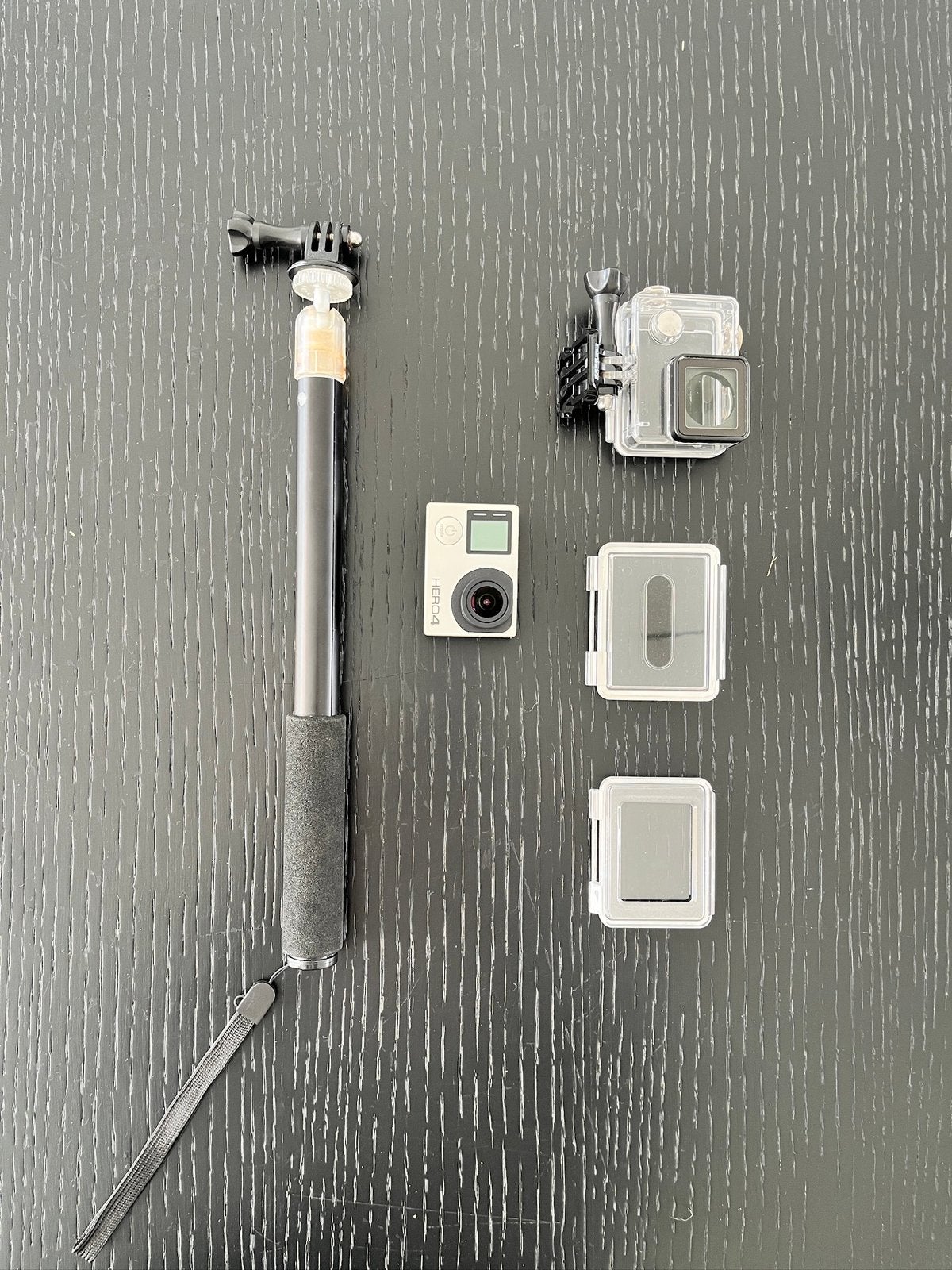GoPro Hero 4 + Accessoires, Audio, Tv en Foto, Ophalen, Gebruikt, GoPro