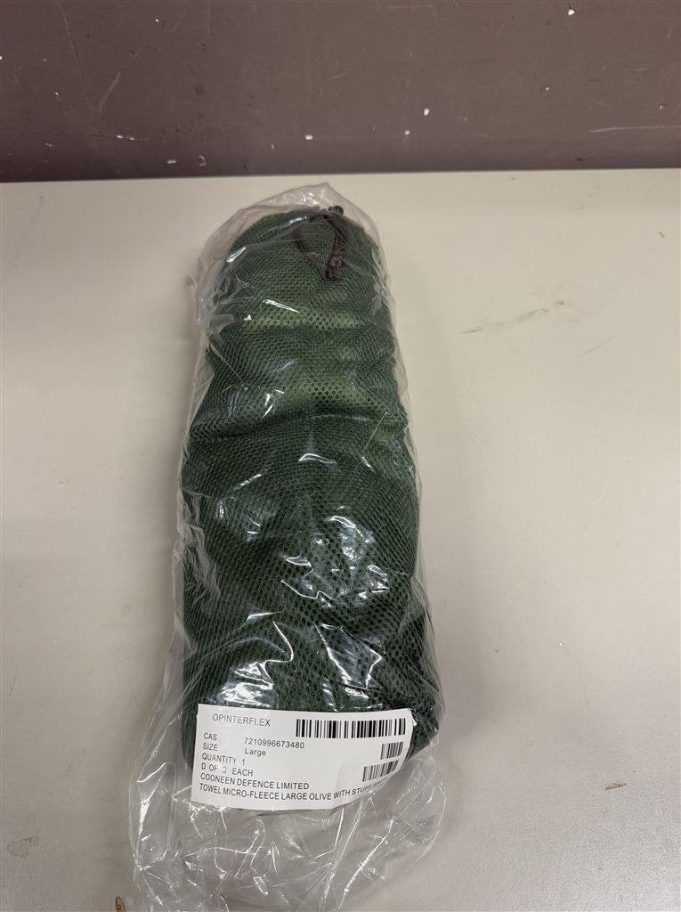 Britse Militaire Leger Olijfgroene Micro Fleece Handdoek Met, Verzamelen, Ophalen of Verzenden