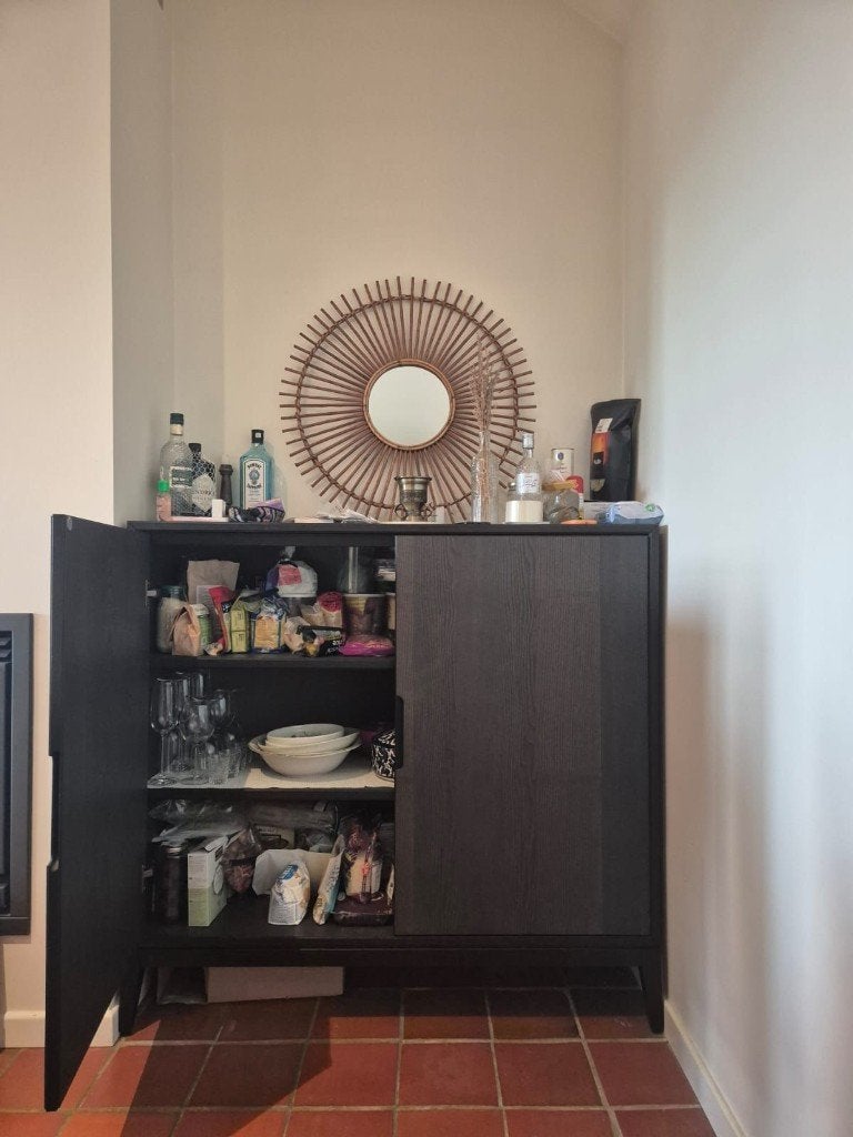 Armoire de rangement pour cuisine, Avec porte(s), Comme neuf, 100 à 150 cm, Enlèvement