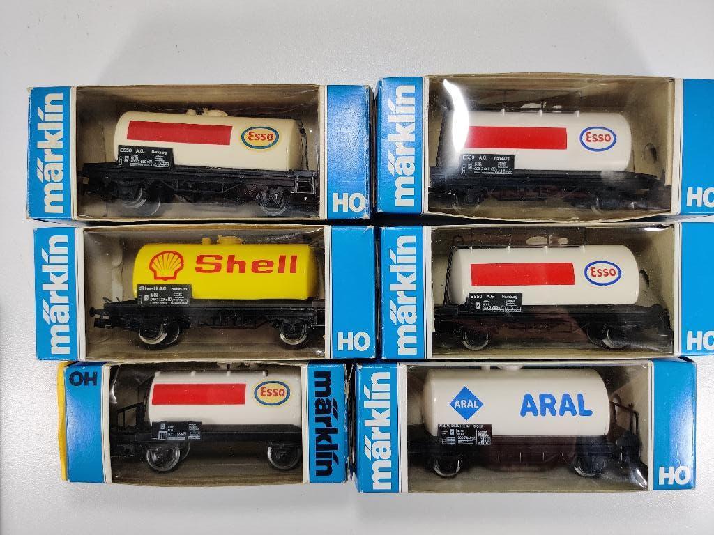 Marklin lot ketelwagons 6 stuks, Enlèvement ou Envoi, Utilisé, Courant alternatif, Märklin