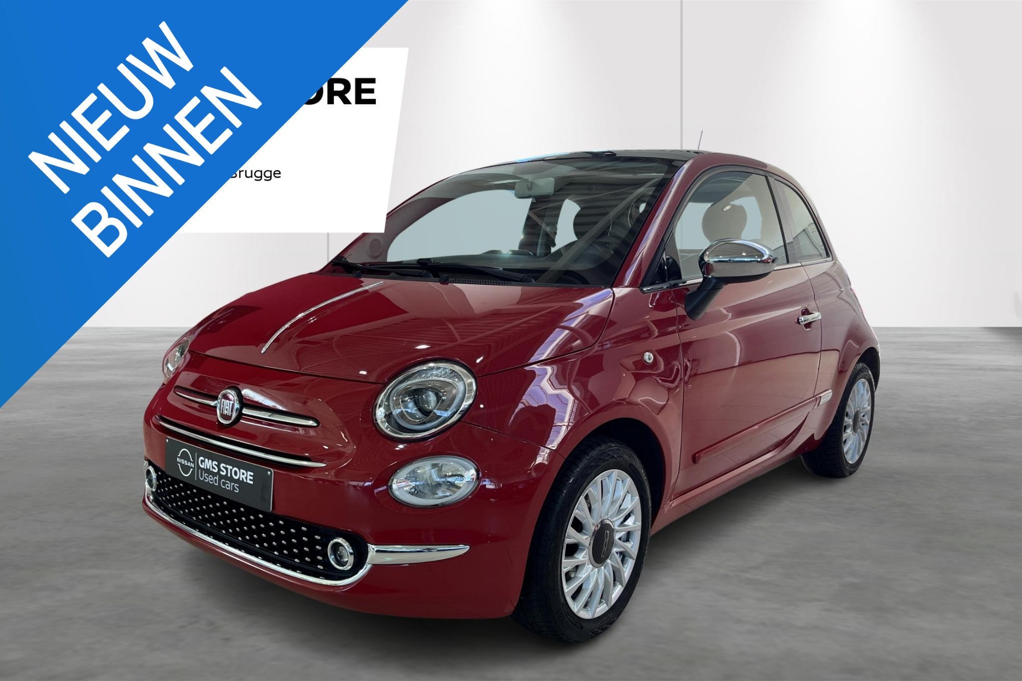 Fiat 500 1.2 - 69PK Lounge, Auto's, Voorwielaandrijving, 4 zetels, Stof, Euro 6