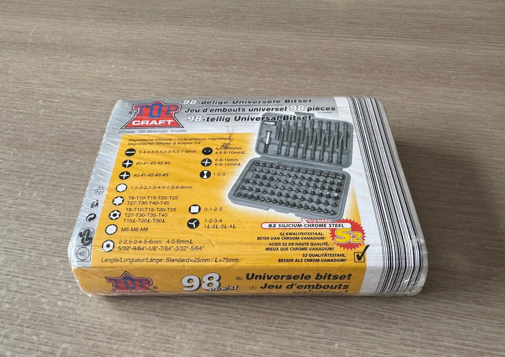 Top Craft 98-delige Universele Bitset. Nieuw, Bricolage & Construction, Enlèvement, Neuf, Jeu d'embouts, Autres marques