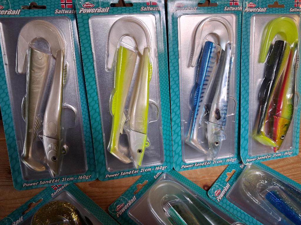POWER SANDEEL 160g....7 verpakkingen €70,- OP=OP, Watersport en Boten, Hengelsport | Algemeen, Ophalen of Verzenden, Nieuw, Kunstaas